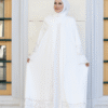 🌙 Islamic Dress Women|Stone-Embellished Abaya & Shawl Set(70001) - Image 5