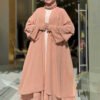 💫 Abayas Cheap|Stone-Detailed Abaya|Two Piece Set|70001 17 70001 tas detay abaya taba abaya bym fashion 51815 10 B 4