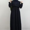 Alçin Tweed Dress Navy Blue - Image 2