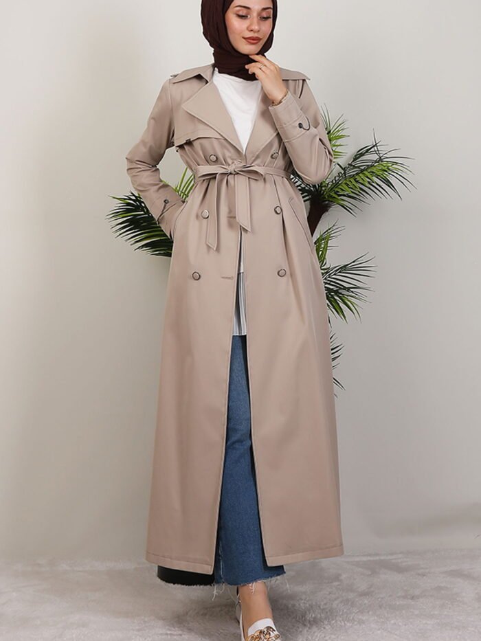 Alternative view of Algin Trench Coat Cream