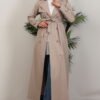 Algin Trench Coat Cream - Image 3