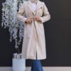 Anna Cashmere Coat Bitter Coffee - Image 7