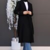 Anna Cashmere Coat Bitter Coffee - Image 8