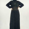 ✨ Abayas Affordable|Glittery Knitwear Dress with Elastic Waist|18322 - Image 7