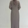 ✨ Abayas Affordable|Glittery Knitwear Dress with Elastic Waist|18322 - Image 2