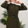 Buttoned Cape Khaki - Image 5