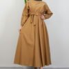 Efful Hijab Dress Milk Coffee 12 efil tesettur elbise sutlukahve 117531 25 B