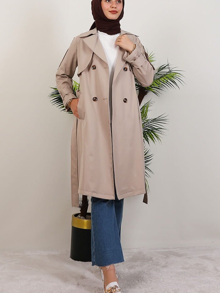 Erna Trench Coat Cream