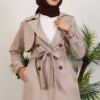 Erna Trench Coat Cream - Image 5