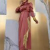 Muslim Dresses|Tassel Belt & Princess Shoulders|3763 - Image 8