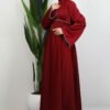 Funda Satin Dress Burgundy - Image 3