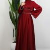 Funda Satin Dress Burgundy - Image 4