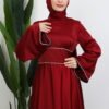 Funda Satin Dress Burgundy - Image 5