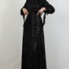V-Neck Draped Dress Khaki - Image 12