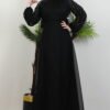 Helen Stoned Janjan Dress Black 34 helen tasli janjan elbise siyah 108177 23 B