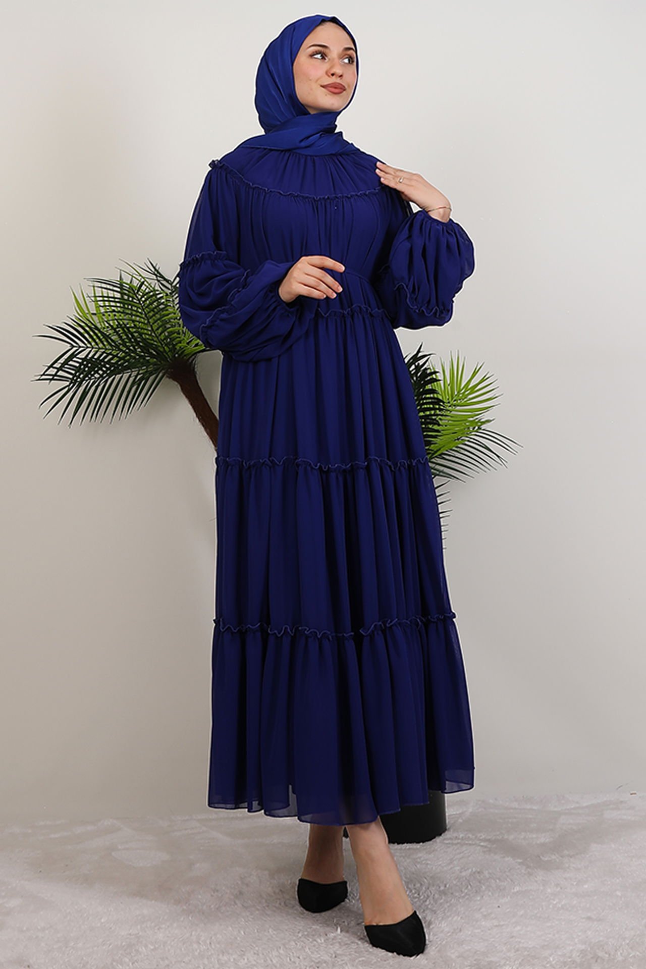 Ilay Chiffon Dress Mink 7 Ilay Chiffon Dress Mink - Image 7