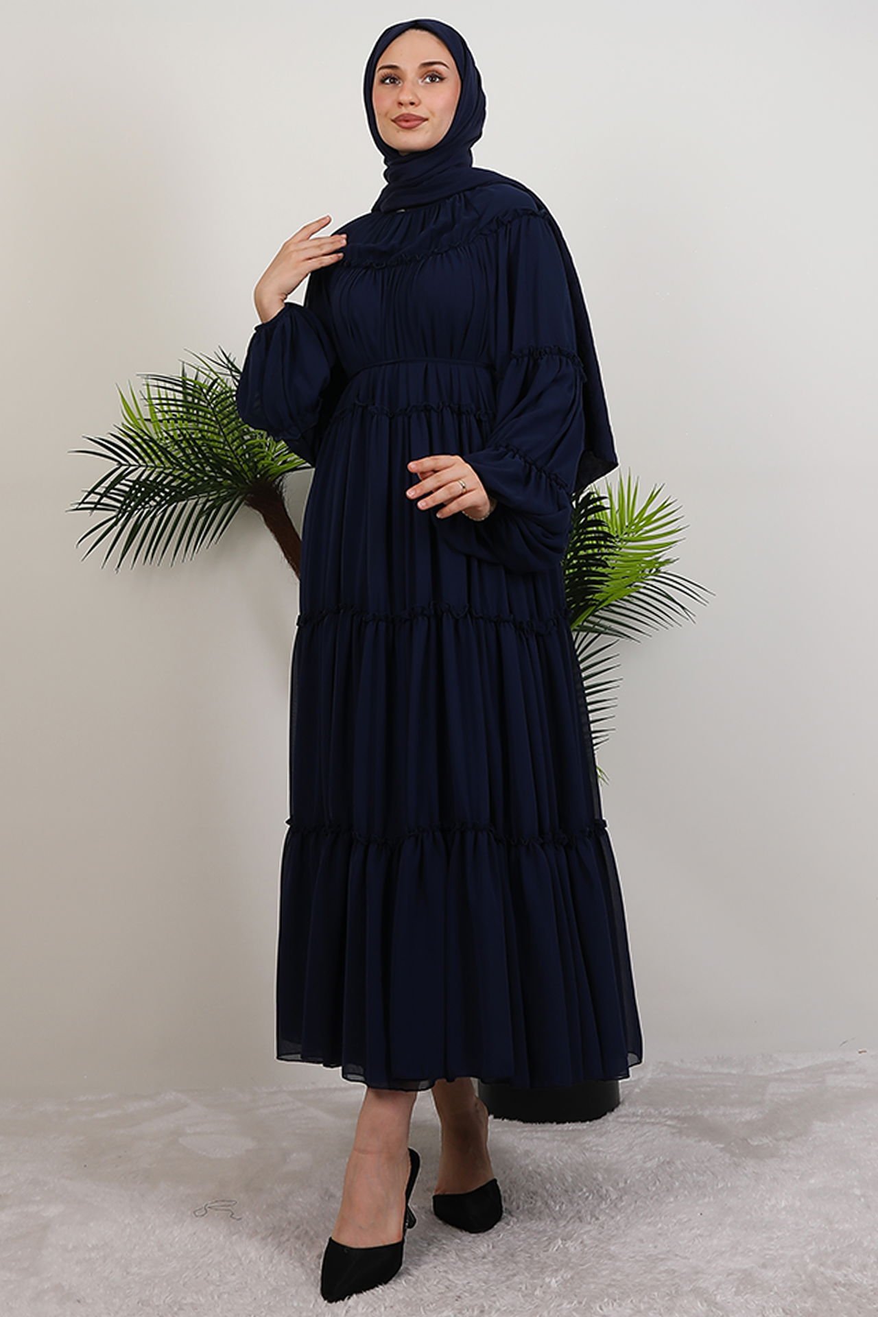 Ilay Chiffon Dress Mink 10 Ilay Chiffon Dress Mink - Image 10