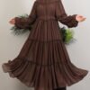 Ilay Chiffon Dress Mink 16 Ilay Chiffon Dress Mink - Image 4
