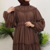 Ilay Chiffon Dress Mink 17 Ilay Chiffon Dress Mink - Image 5