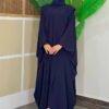 Somali Hijab Fashion|Hooded SilkTwo-Piece Set 70013 - Image 3