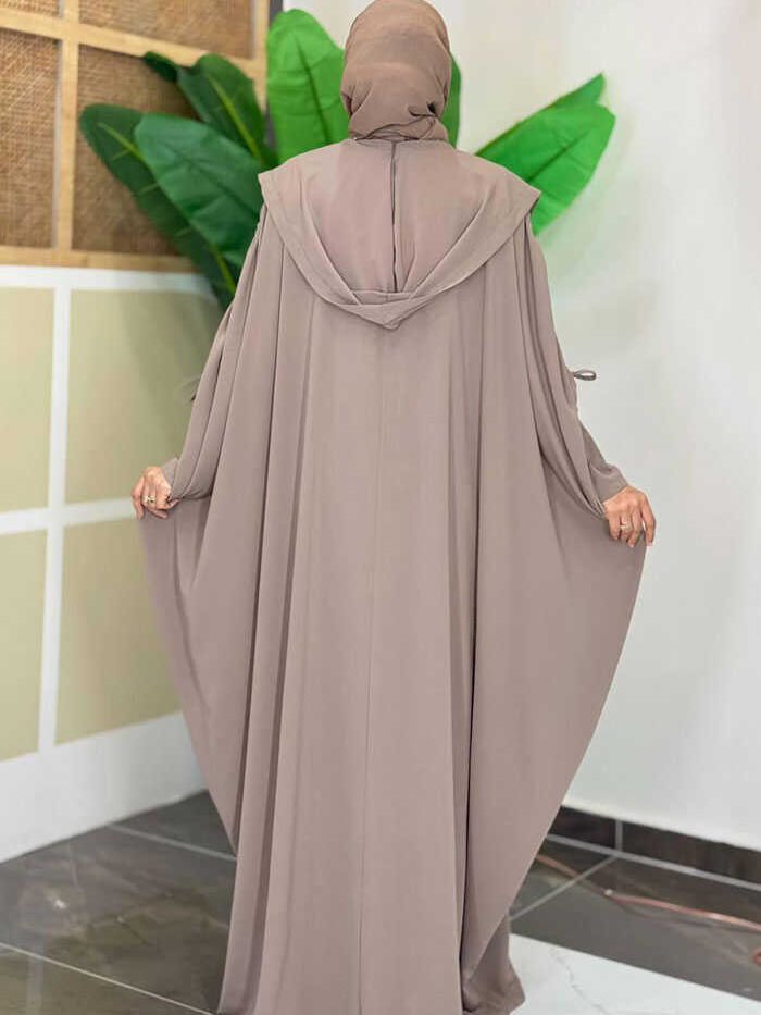 Alternative view of Suit Prayer Dress|Two-Piece Hooded Abaya|70013
