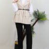 Belted Vest Beige - Image 3