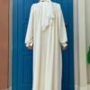 🤍 Luxury Turkish White Abaya|Premium Shirt Dress for Effortless Modesty & Style|6004 - Image 2