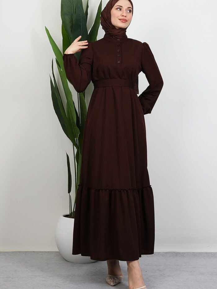 Lizge Hijab Dress Bitter Coffee