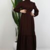 Lizge Hijab Dress Bitter Coffee - Image 2