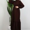 Lizge Hijab Dress Bitter Coffee - Image 3