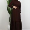 Lizge Hijab Dress Bitter Coffee - Image 4