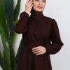 Lizge Hijab Dress Bitter Coffee - Image 5