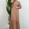 Lizge Hijab Dress Milk Coffee - Image 2
