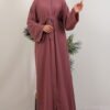 Coral Hijab Abaya Powder