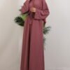 Coral Hijab Abaya Powder - Image 3