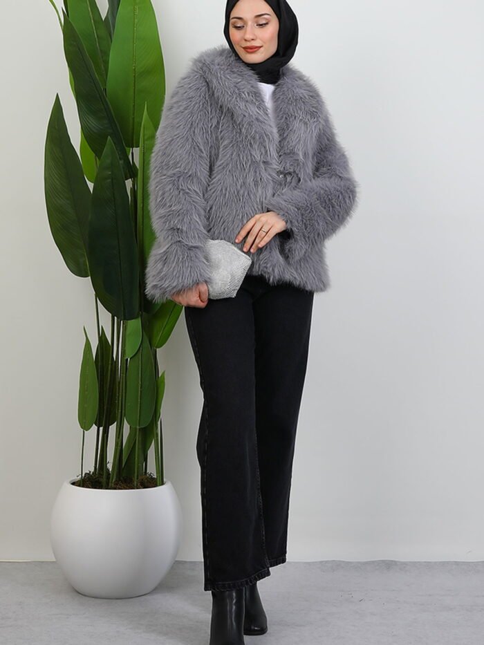 Alternative view of Leopard Fur Gray