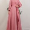Perry Chiffon Dress Soft 15 perry sifon elbise soft pembe 113978 24 B