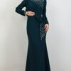 Brush Pattern Dress Dark Lilac - Image 14