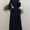 Elegant Pleated Chiffon Dress Mink 17 Elegant Pleated Chiffon Dress Mink - Image 8