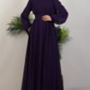 Elegant Pleated Chiffon Dress Mink 18 Elegant Pleated Chiffon Dress Mink - Image 9