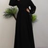 Elegant Pleated Chiffon Dress Mink 19 Elegant Pleated Chiffon Dress Mink - Image 10