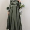 Stone Embroidery Detail Dress Black - Image 6