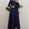 Stone Embroidery Detail Dress Black - Image 7