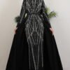 Stoned Ruby Dress Black