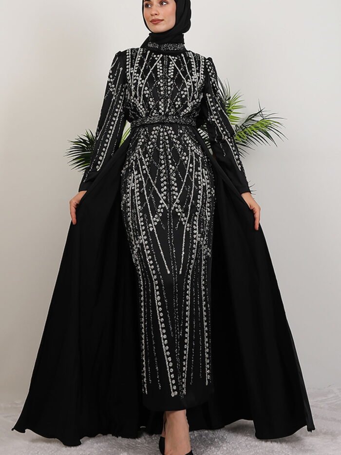 Stoned Ruby Dress Black