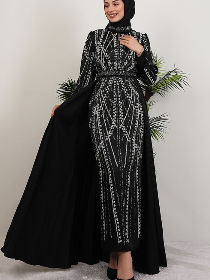 Alternative view of Stoned Ruby Dress Black