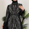 Stoned Ruby Dress Black - Image 5