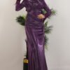 Feathered Draped Dress - Image 2