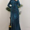 Feathered Draped Dress - Image 6