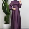 Side Tie Flared Dress Midnight Blue - Image 11